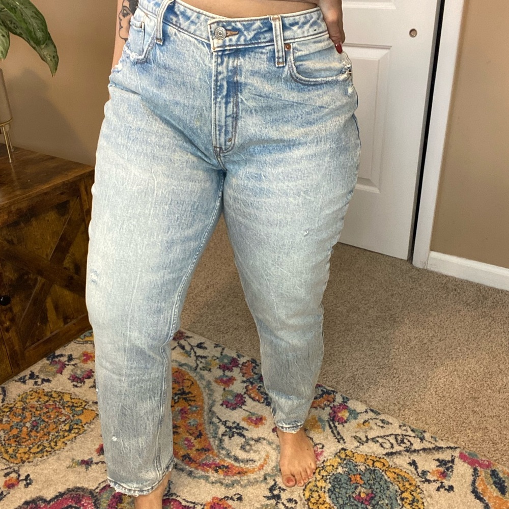 Size 31 Abercrombie & Fitch Curve Love high rise mom jean